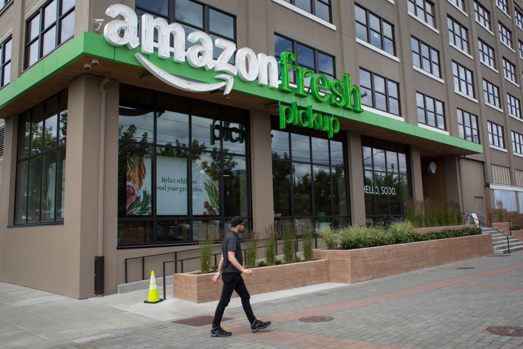 At an Amazon Fresh Pickup location in Seattle<br>(Getty Images)